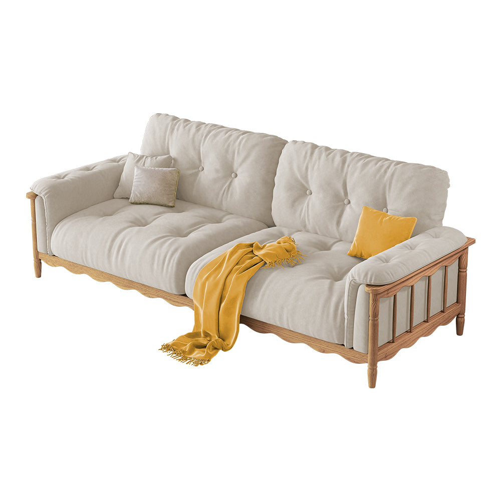 LIVARA 909 180-280cm Vintage Style Velvet Sofa 180-280cm With Cushions