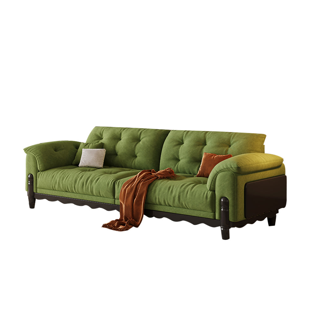 LIVARA 910 180/210/240/280cm Length Velvet Fabric Sofa Solid Wood Frame