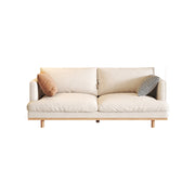LIVARA HXSF01 Corduroy Fabric Sofa/Footstool Solid Wood Frame