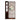 LIVARA Oriental Style Walnut Wood Room Divider, Hollow Slatted Design with Lotus & Koi Motif, Ideal for Entryway or Foyer