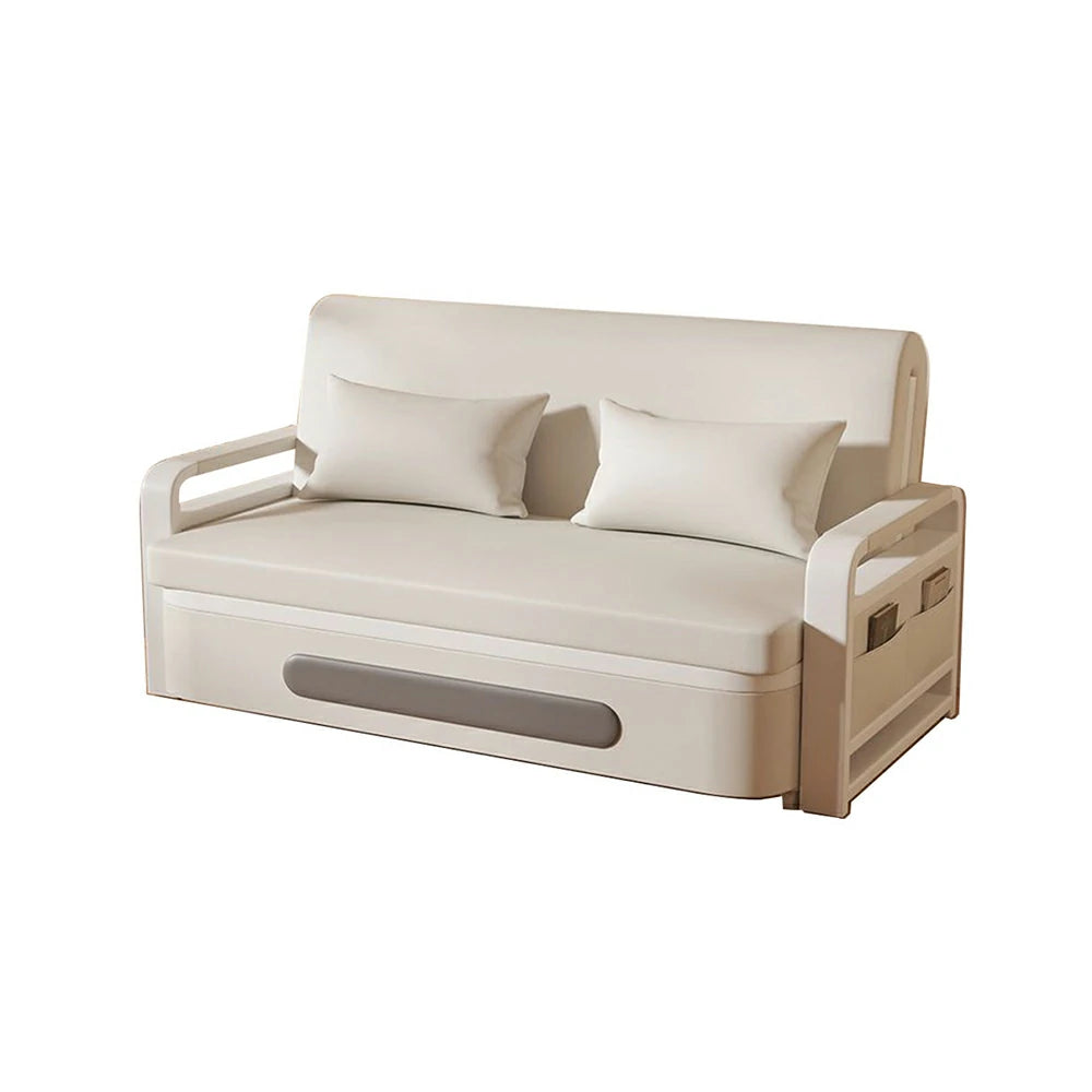 LIVARA 85/108/128/158cm Length Carbon Steel Frame Sofa Bed with Built-in Storage - Beige