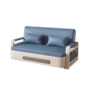 LIVARA 85/108/128/158cm Length Carbon Steel Frame Sofa Bed with Built-in Storage - Blue