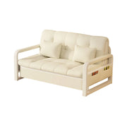 LIVARA 82/108/128/158cm Length Heavy-duty Steel Frame Sofa Bed with Built-in Storage - Beige