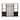 LIVARA Bamboo One Left One Right Double Door Cabinet With 71Cm 91Cm Screen Partition