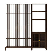 LIVARA Bamboo Double Door Cabinet With 71cm/91cm Screen Partition