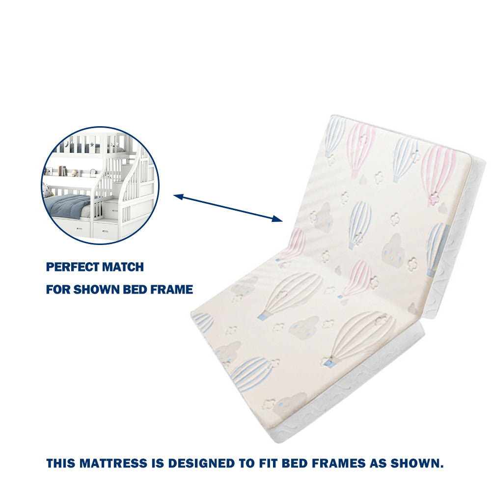 LIVARA Eco-friendly Synthetic Coir Cotton Latex Foldable Mattress for CF02 Bunk Bed