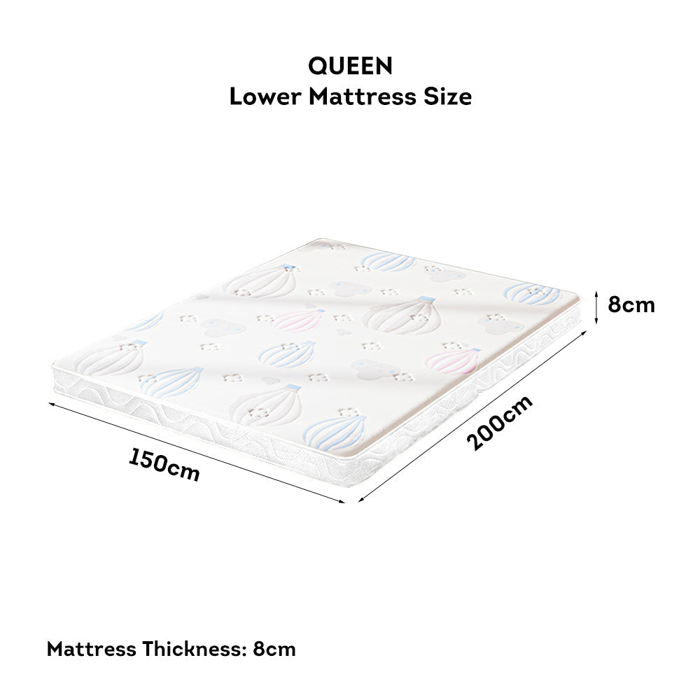 LIVARA Eco-friendly Synthetic Coir Cotton Latex Foldable Mattress for ACSF01 Bunk Bed