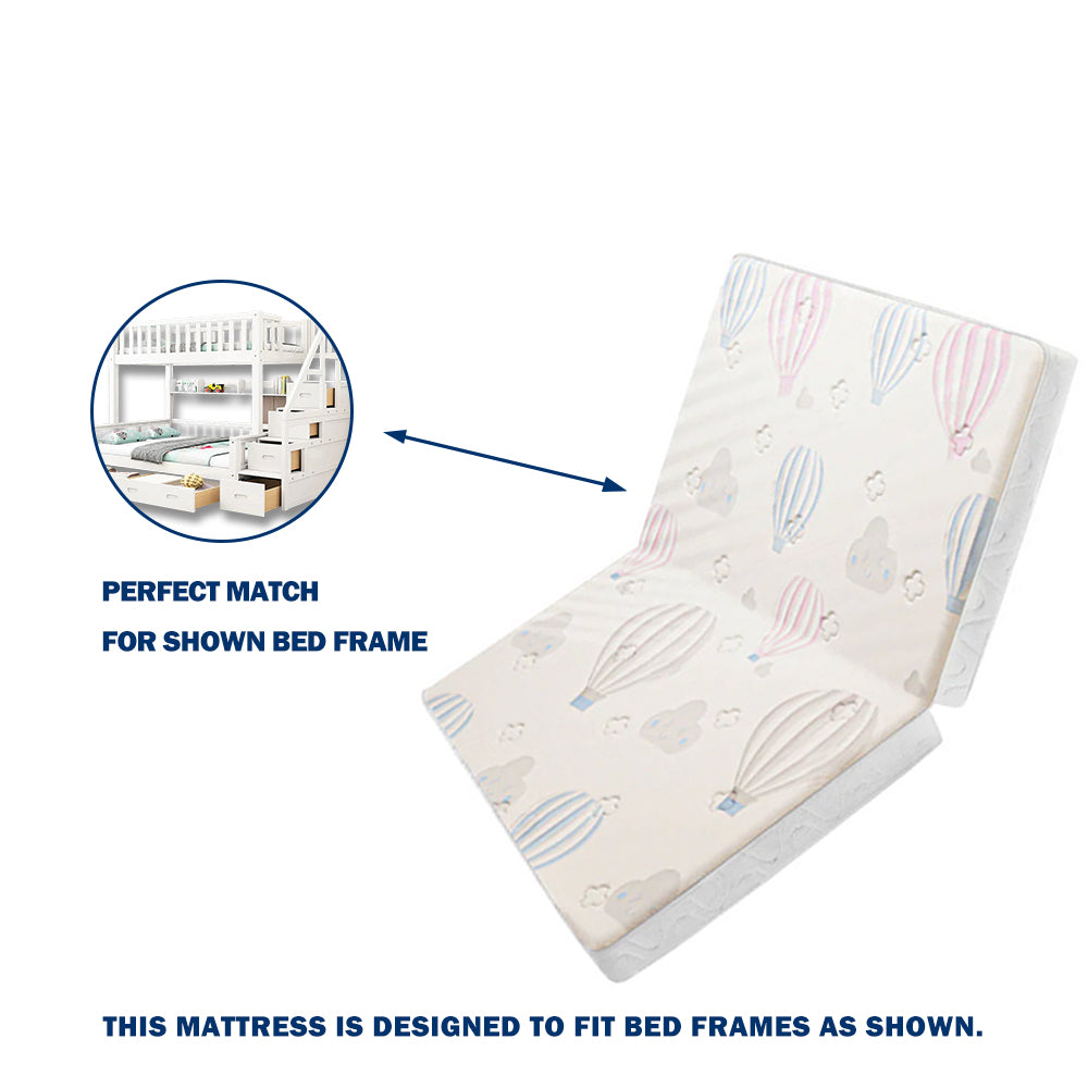 LIVARA Eco-friendly Synthetic Coir Cotton Latex Foldable Mattress for ACSF01 Bunk Bed