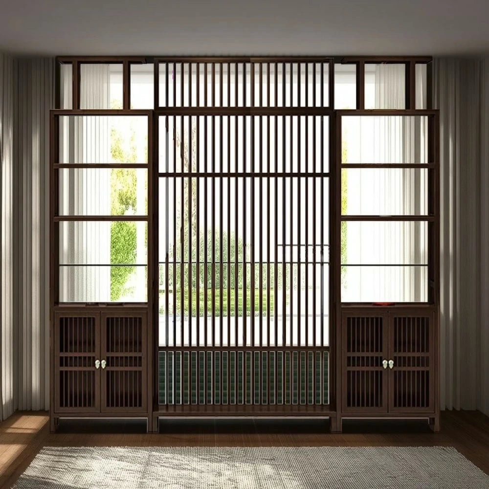 LIVARA Bamboo Raises Two Storage Cabinets With 71Cm And 91Cm Screens