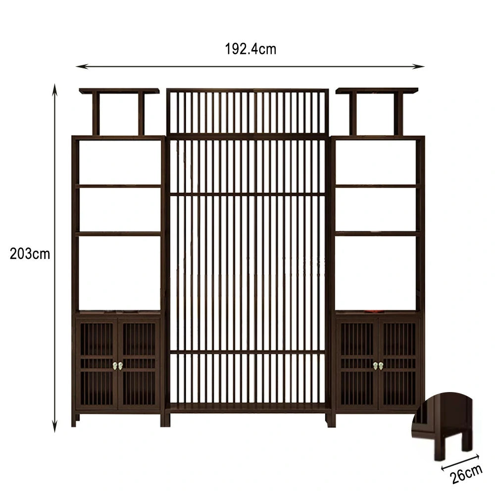 LIVARA Bamboo Raises Two Storage Cabinets With 71Cm And 91Cm Screens