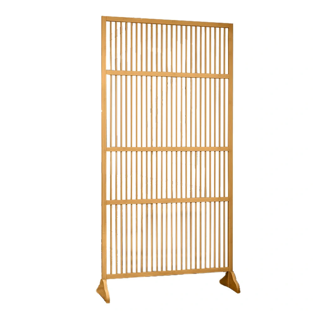 LIVARA Bamboo High Screen Partition 71Cm 100Cm Wood Color Walnut Color