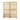 LIVARA Hollow Screen Partition With Two Pieces, 144Cm Wood Grain/Walnut Color