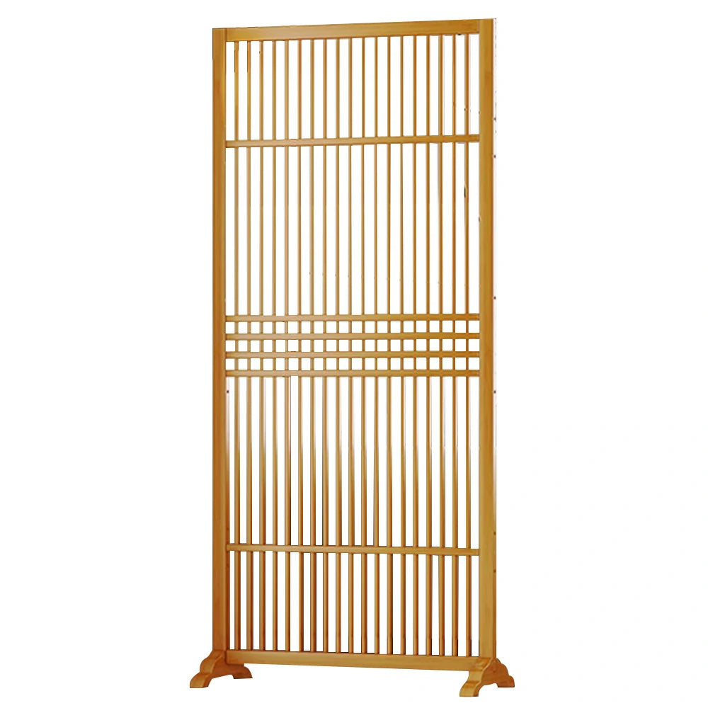 LIVARA Hollow Screen Partition Single 72cm Wood Color/Walnut Color