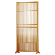 LIVARA Hollow Screen Partition Single 72cm Wood Color/Walnut Color