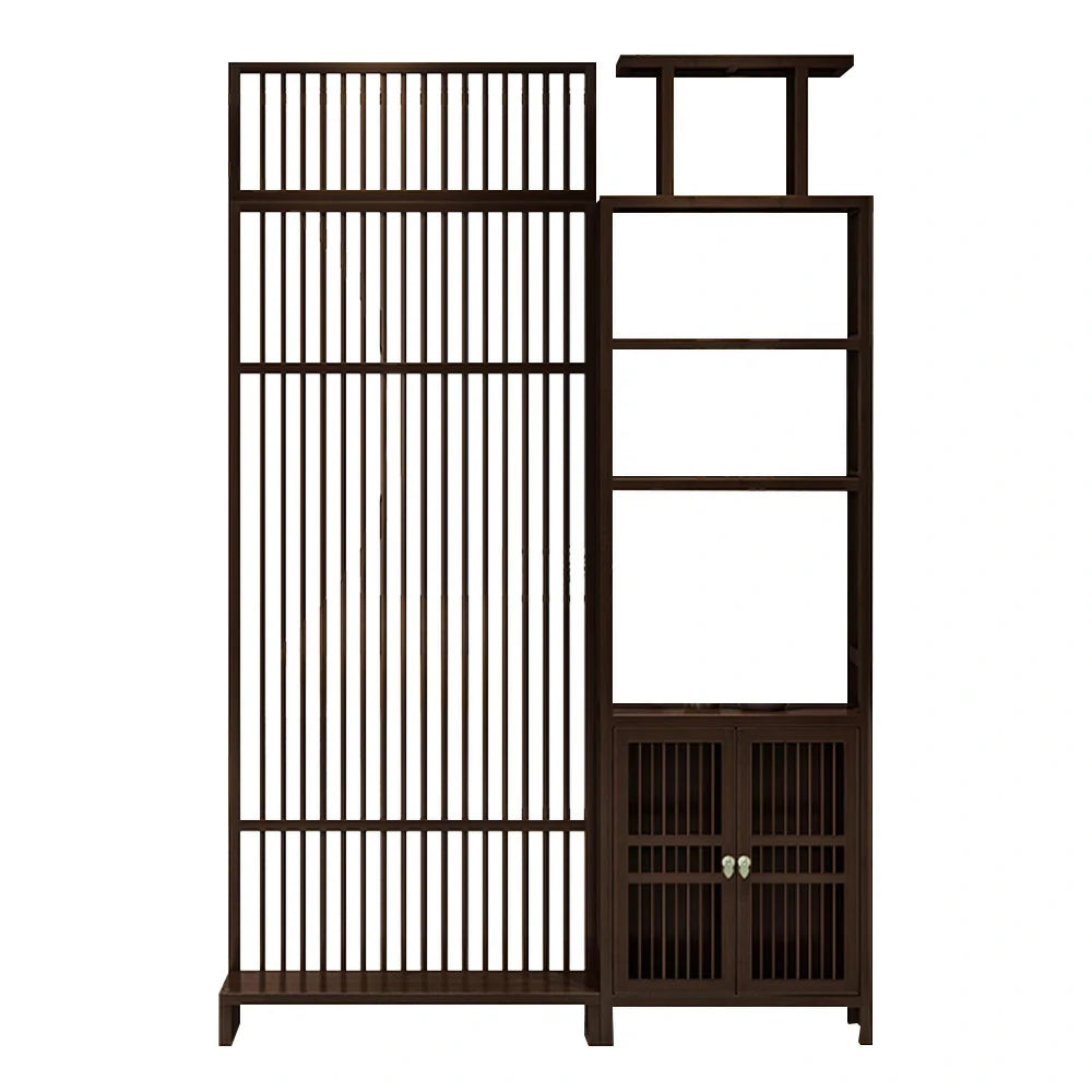 LIVARA Bamboo Height Storage Cabinet With 71Cm And 91Cm Screen Partitions