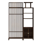 LIVARA Bamboo Height Storage Cabinet With 71Cm And 91Cm Screen Partitions