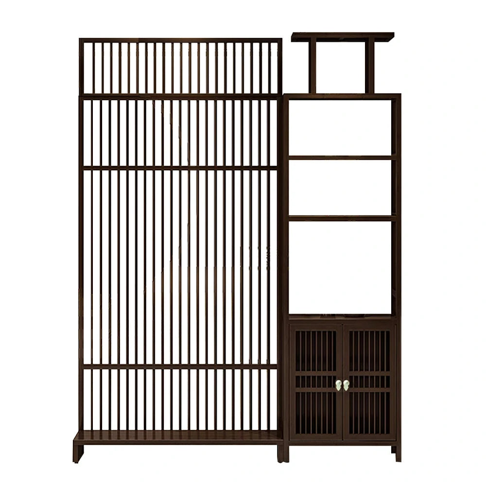 LIVARA Bamboo Height Storage Cabinet With 71Cm And 91Cm Screen Partitions