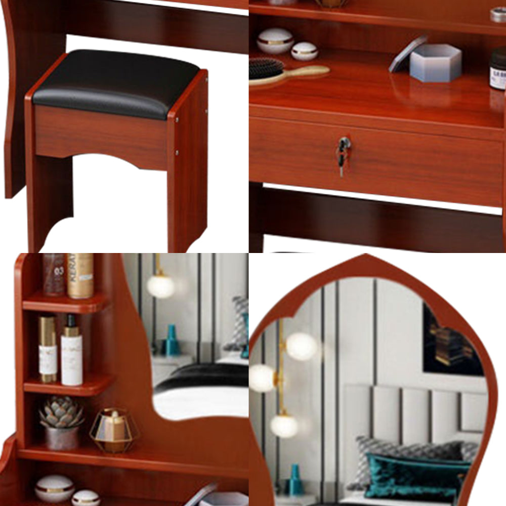 LIVARA 60CM Length Princess Mirror Dressing Table With Stool