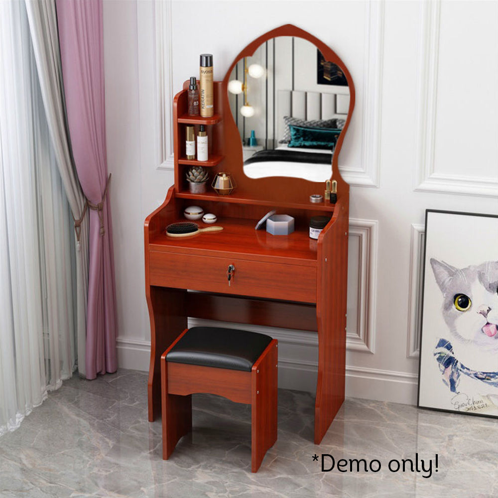 LIVARA 60CM Length Princess Mirror Dressing Table With Stool