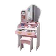 LIVARA 60CM Length Princess Mirror Dressing Table With Stool