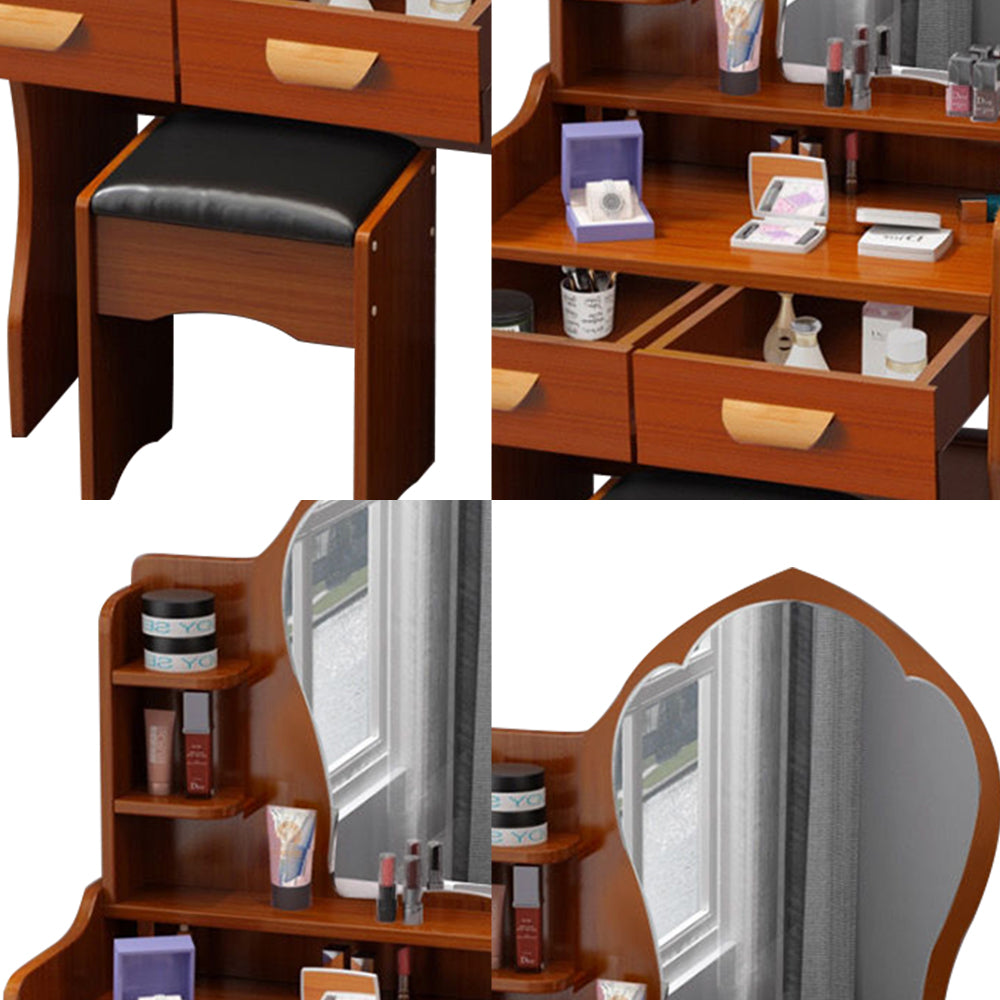 LIVARA 60CM Length Princess Mirror Dressing Table With Stool