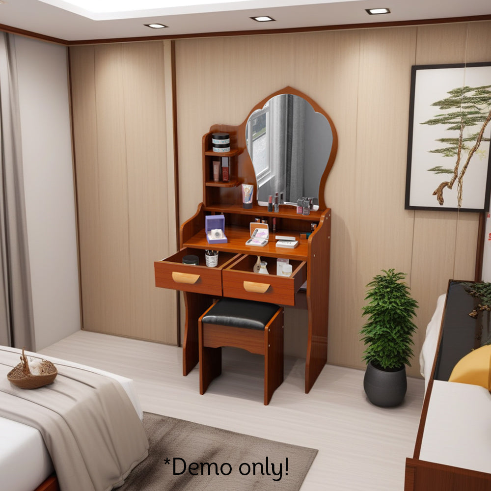 LIVARA 60CM Length Princess Mirror Dressing Table With Stool