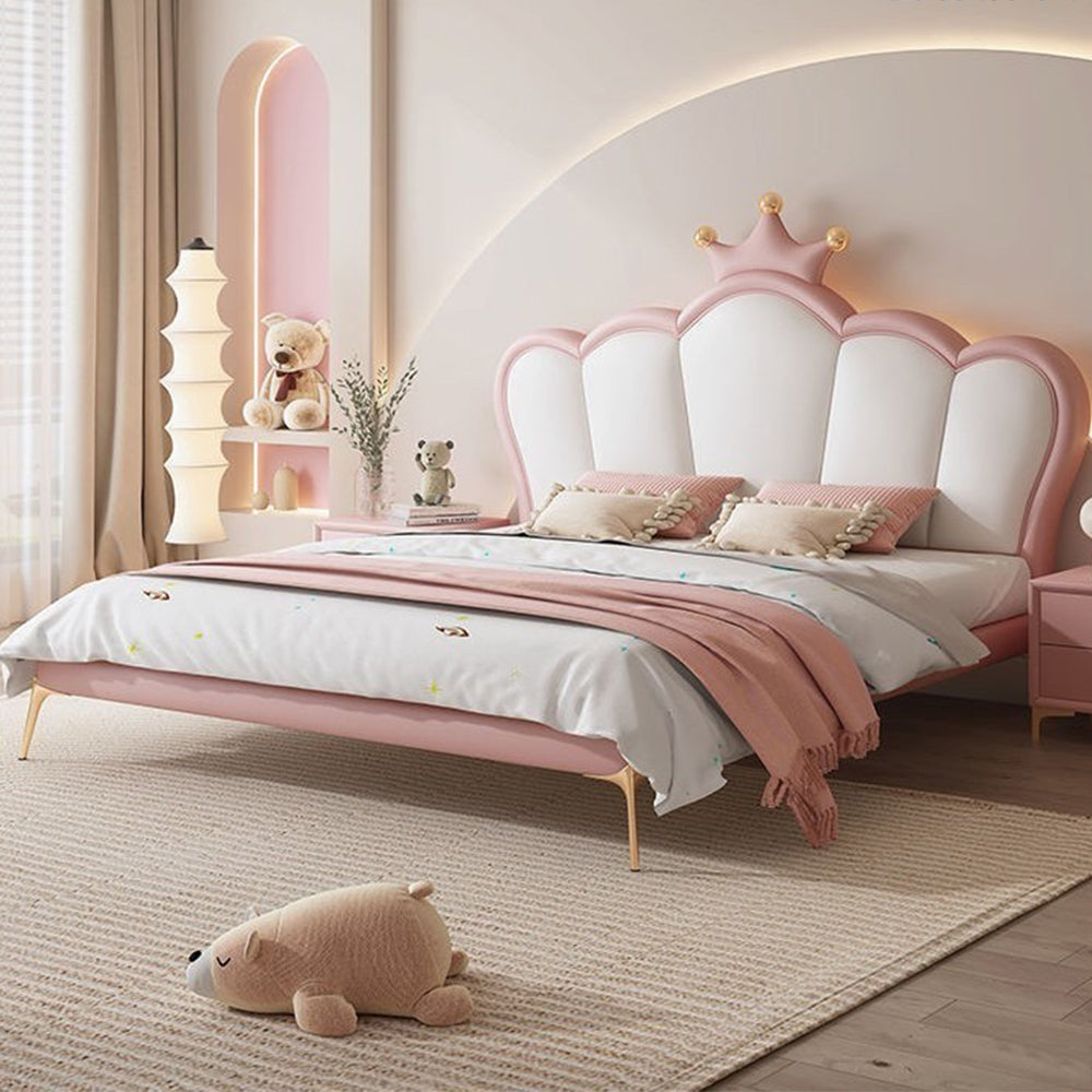 LUXORA B1411 150/180cm Solid Wood Frame Kids Bed-Artificial Leather