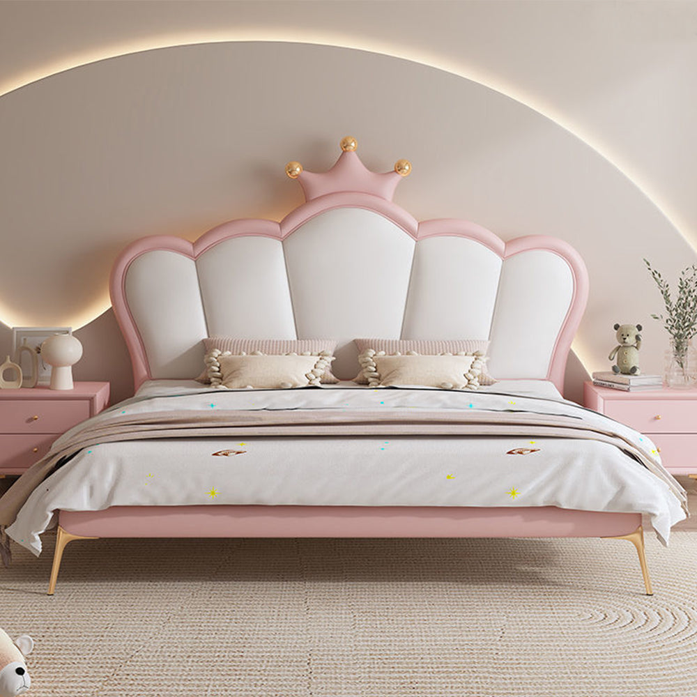 LUXORA B1411 150/180cm Solid Wood Frame Kids Bed-Artificial Leather