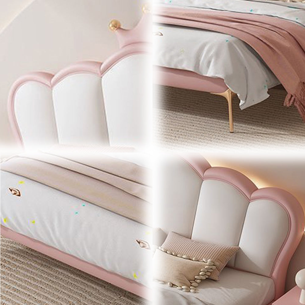 LUXORA B1411 150/180cm Solid Wood Frame Kids Bed-Artificial Leather