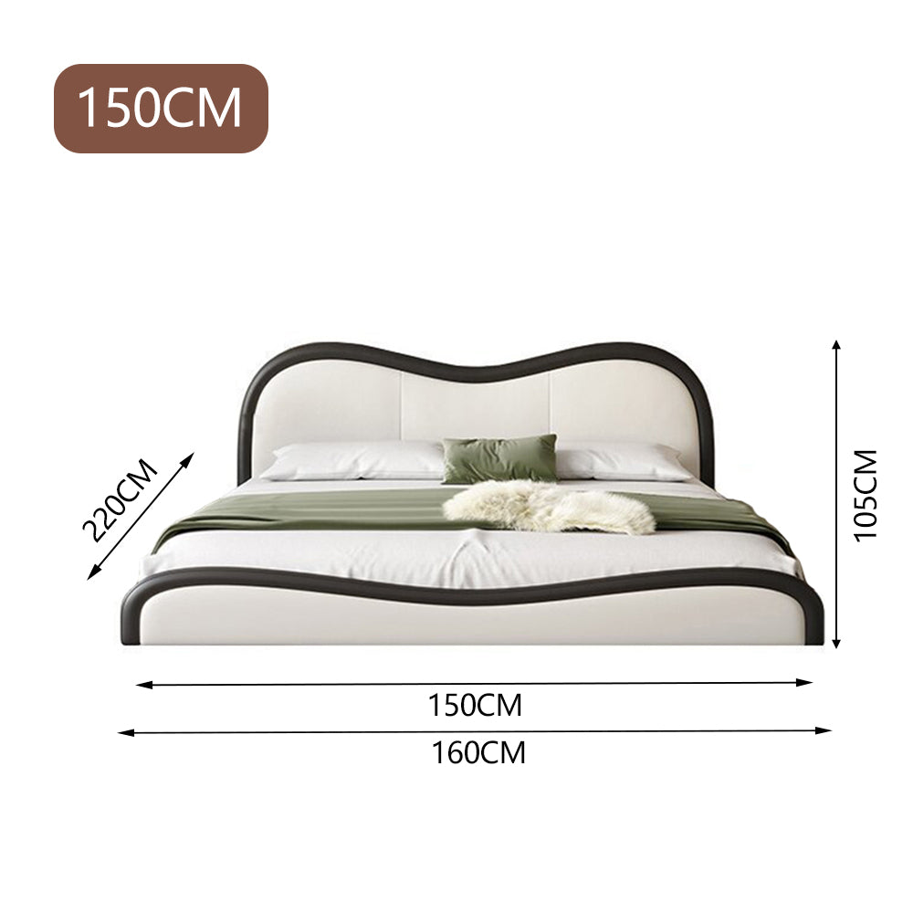 LUXORA B1415 150/180cm Solid Wood Frame Kids Bed-Artificial Leather