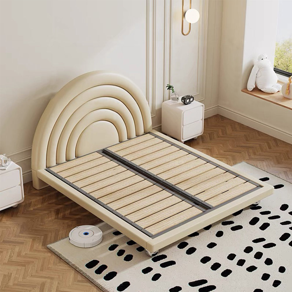 LUXORA B1417 150/180cm Solid Wood Frame Kids Bed-Artificial Leather