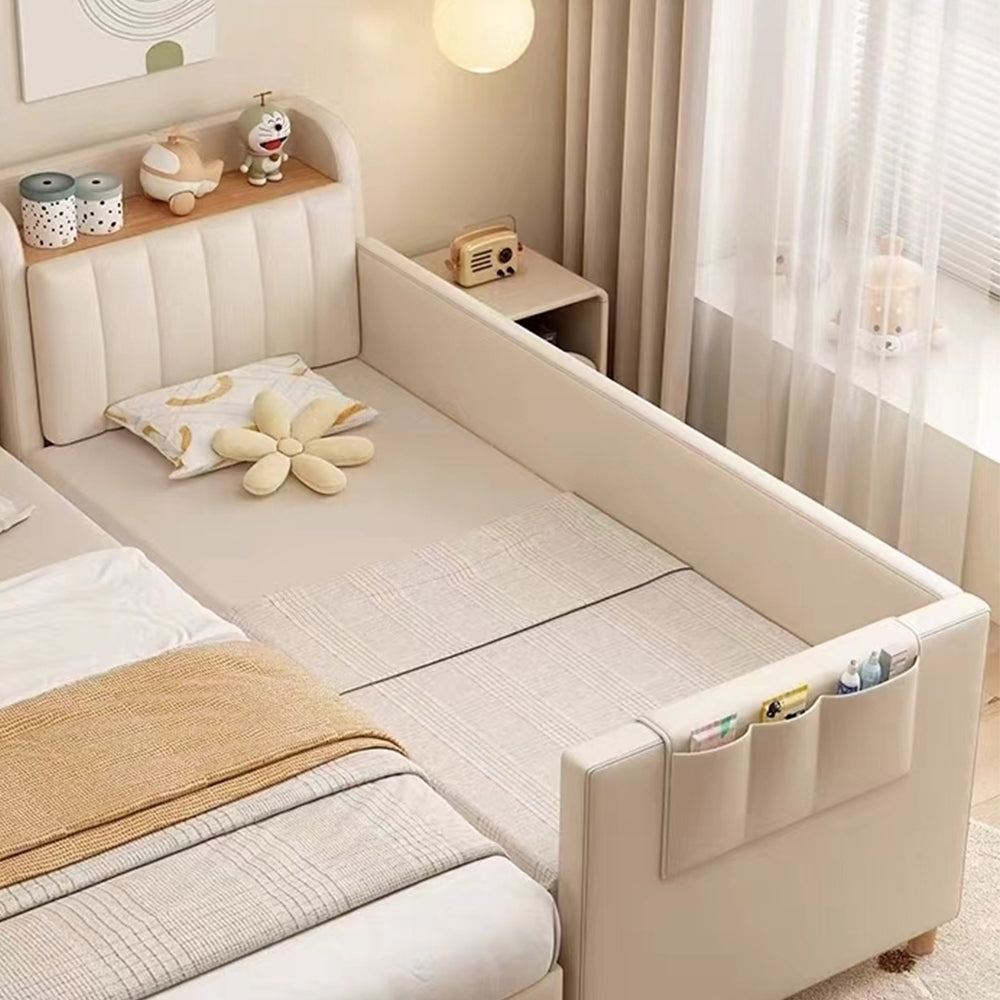 LUXORA B1521 150/180cm Solid Wood Frame Storage Mother & Baby Bed