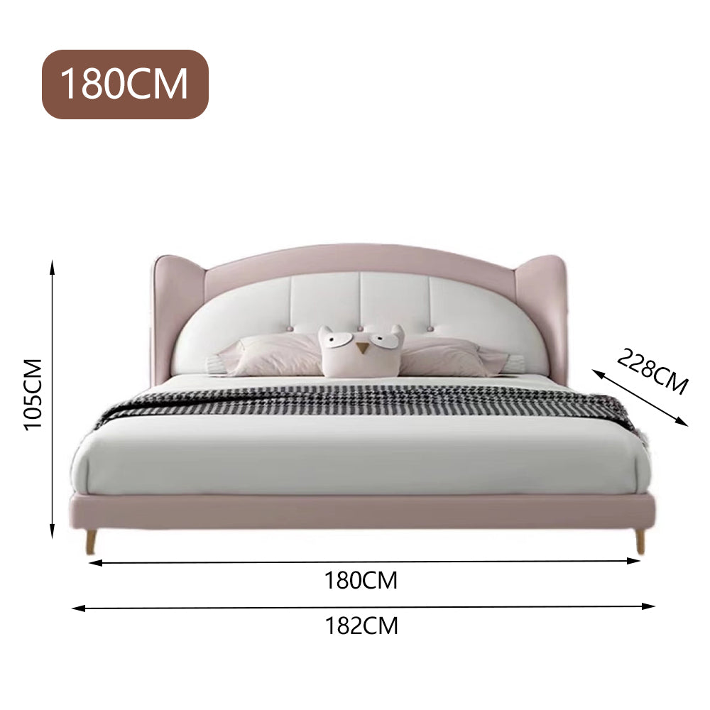 LUXORA CB1109 150/180cm Solid Wood Cartoon Bear Ear Shaped Kids Bed