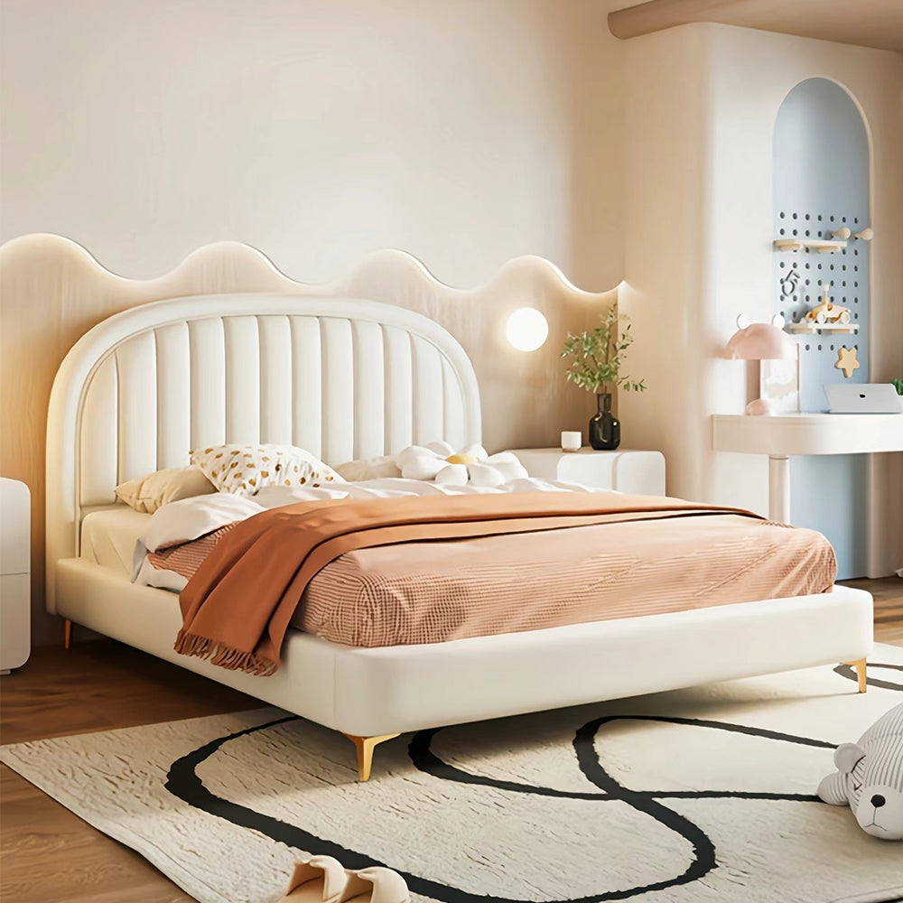 LUXORA CB1110 150/180cm Solid Wood Frame Kids Bed-Artificial Leather