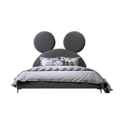 LUXORA CB1112 150/180cm Solid Wood Frame Cartoon Mouse Ear-Shaped Children's Bed