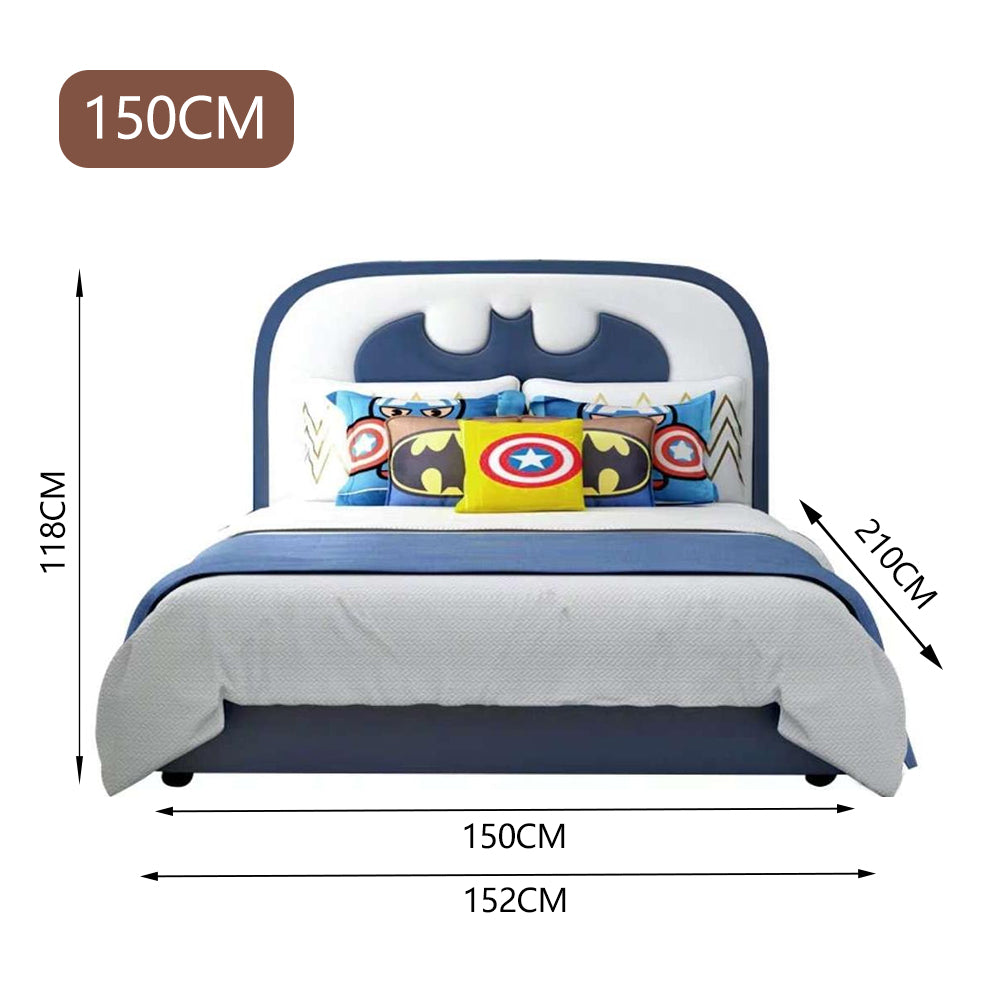 LUXORA CB1115 150/180cm Solid Wood Frame Cartoon Bat-Shaped Kids Bed