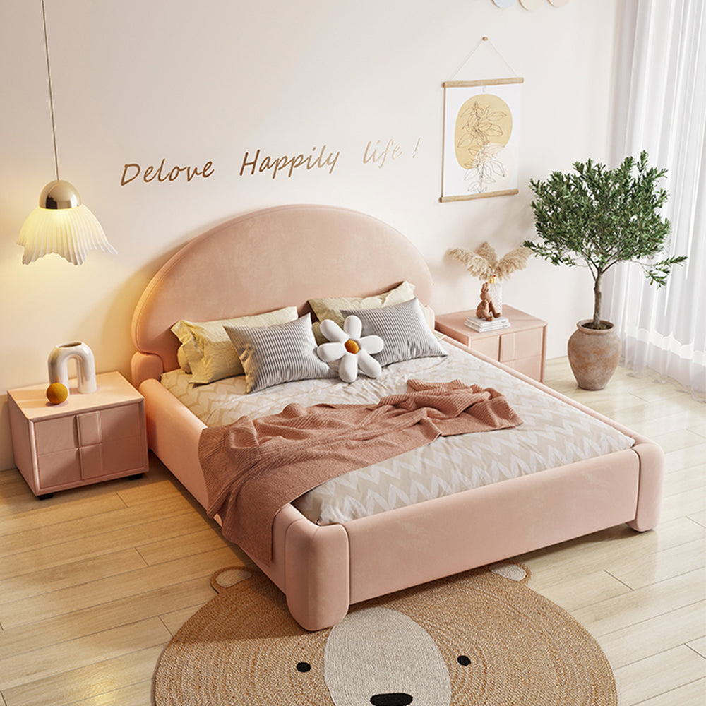 LUXORA CB1119 150/180cm Solid Wood Frame Kids Bed-Tech Fabric