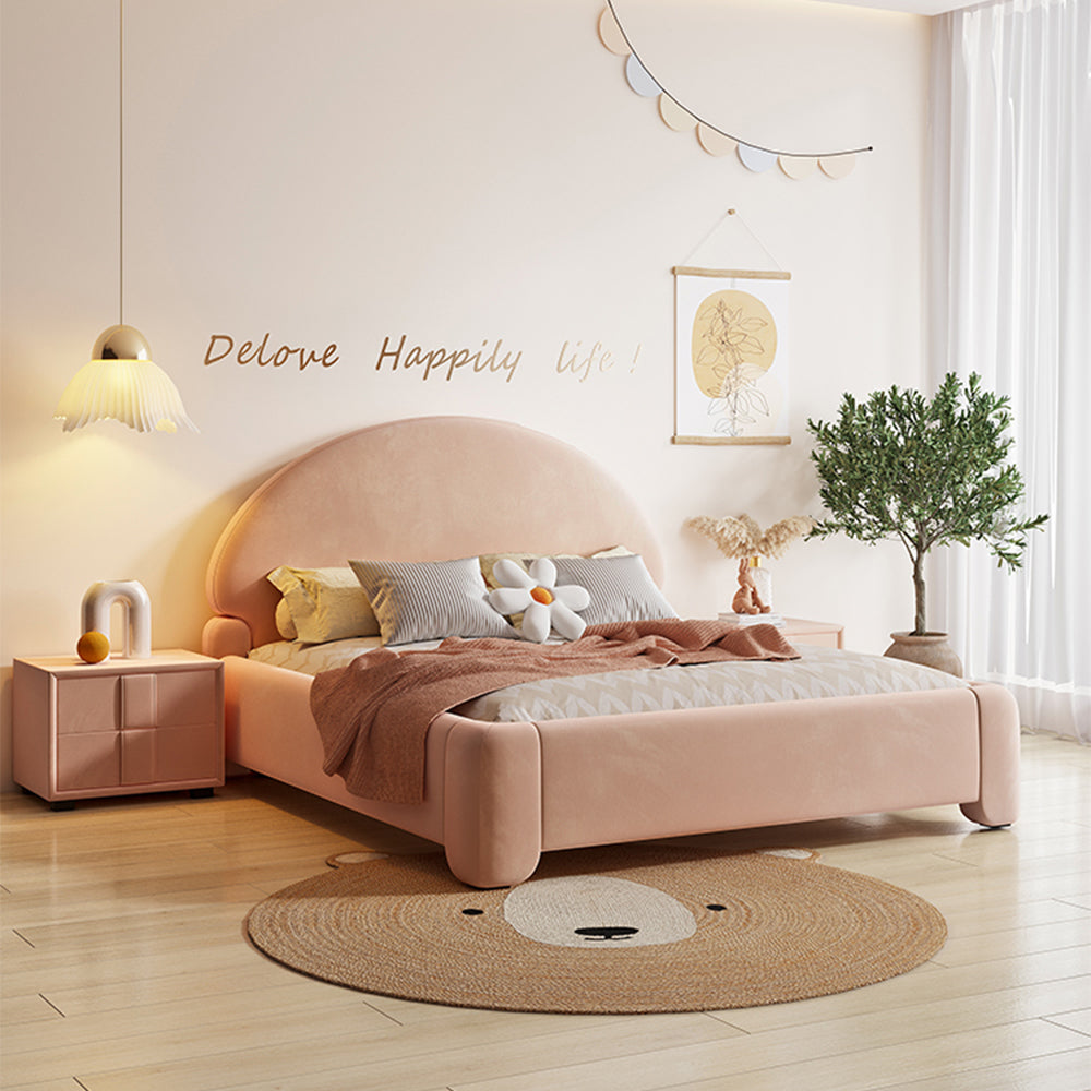 LUXORA CB1119 150/180cm Solid Wood Frame Kids Bed-Tech Fabric