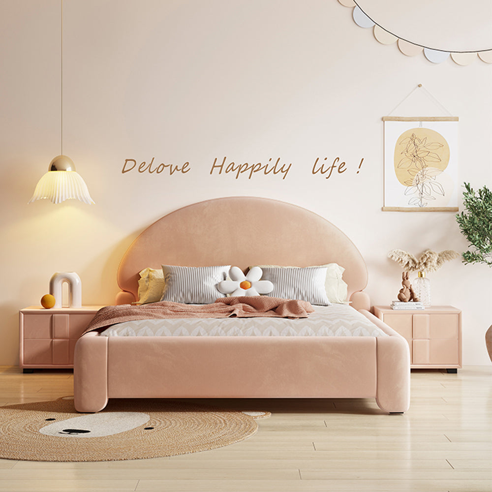 LUXORA CB1119 150/180cm Solid Wood Frame Kids Bed-Tech Fabric