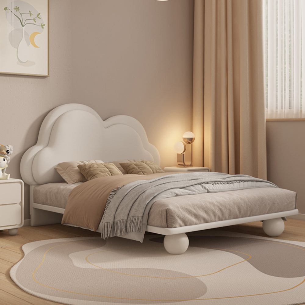 LUXORA CB1126 150/180cm Solid Wood Frame Cartoon Cloud-Shaped Kids Bed