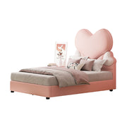 LUXORA CB1148 150/180cm Solid Wood Frame Cartoon Heart-Shaped Kids Bed