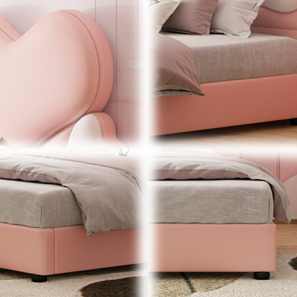 LUXORA CB1148 150/180cm Solid Wood Frame Cartoon Heart-Shaped Kids Bed