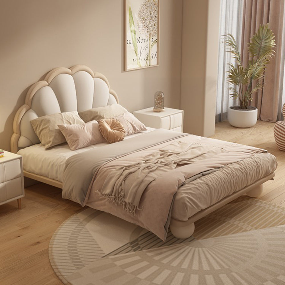 LUXORA CB1191 150/180cm Solid Wood Frame Cartoon Petal-Shape Kids Bed