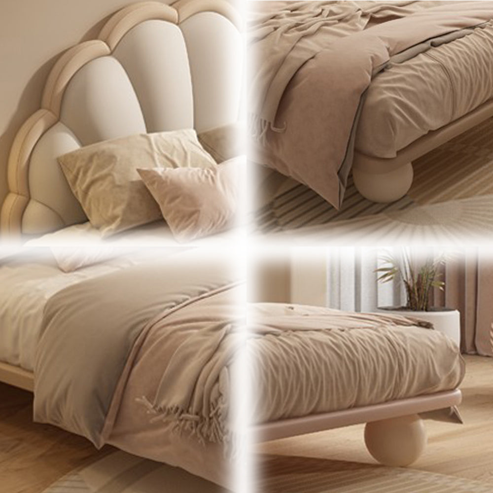 LUXORA CB1191 150/180cm Solid Wood Frame Cartoon Petal-Shape Kids Bed