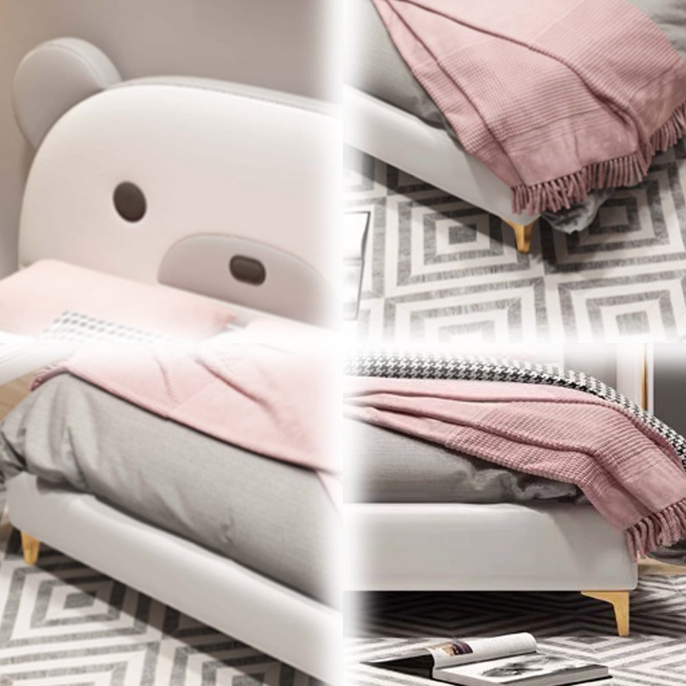 LUXORA CB1193 150/180cm Solid Wood Frame Cartoon Bear-Shaped Kids Bed