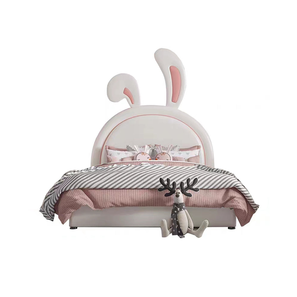 LUXORA CB1194 150/180cm Solid Wood Frame Cartoon Little Bunny Ear-Shape Kids Bed