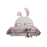 LUXORA CB1194 150/180cm Solid Wood Frame Cartoon Little Bunny Ear-Shape Kids Bed