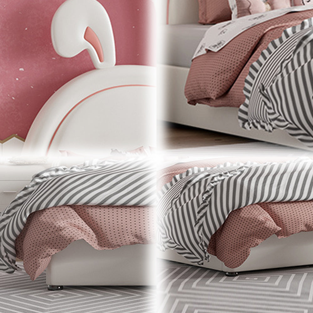 LUXORA CB1194 150/180cm Solid Wood Frame Cartoon Little Bunny Ear-Shape Kids Bed