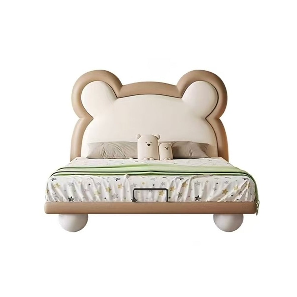 LUXORA CB1199 150/180cm Solid Wood Frame Cartoon Bear-Shape Kids Bed