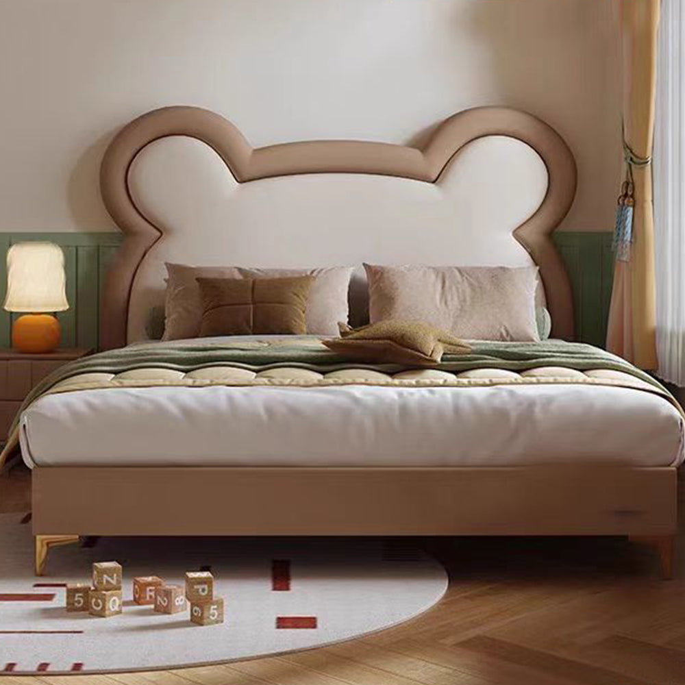 LUXORA CB1199 150/180cm Solid Wood Frame Cartoon Bear-Shape Kids Bed